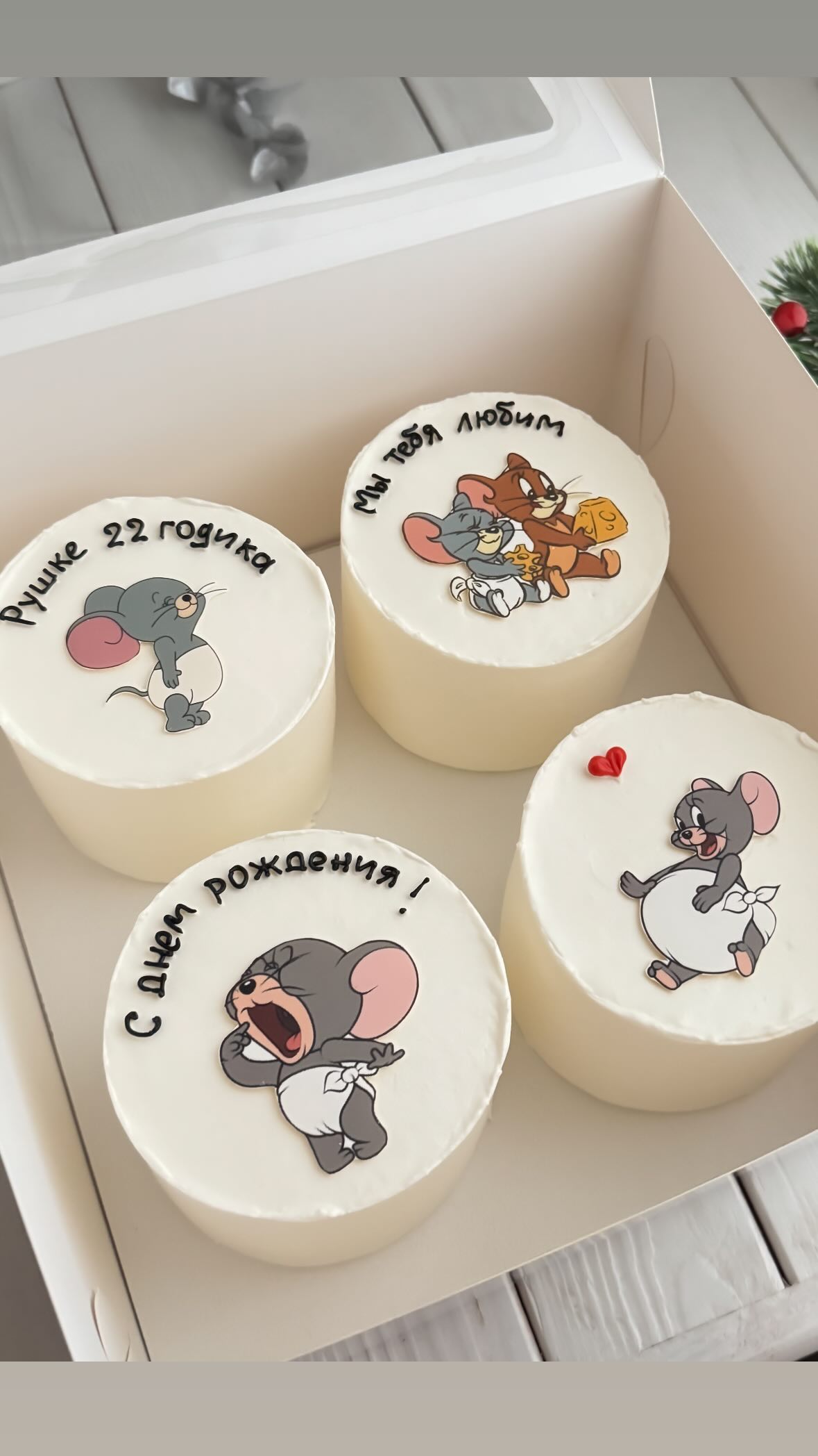 Bento tort Happy Birthday 4-X Tom and Jerry